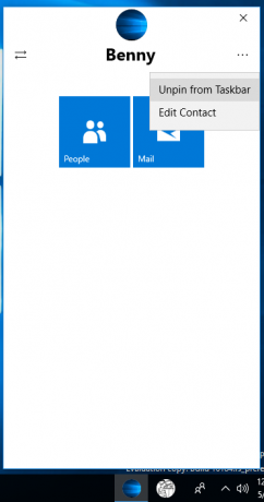 Windows 10 Détacher les contacts