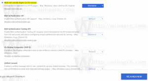 V prehliadači Google Chrome zakážte označenie Nezabezpečené pre webové stránky HTTP