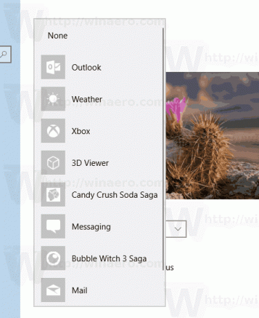 Schermata di blocco di Windows 10 Scegli l'app per lo stato dettagliato 2