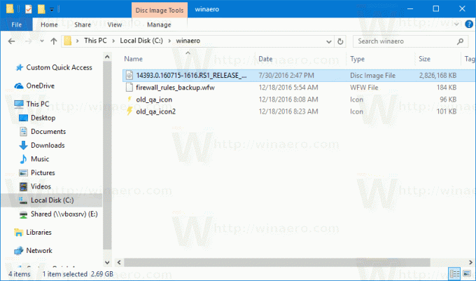 File Explorer Navigasikan Folder Iso