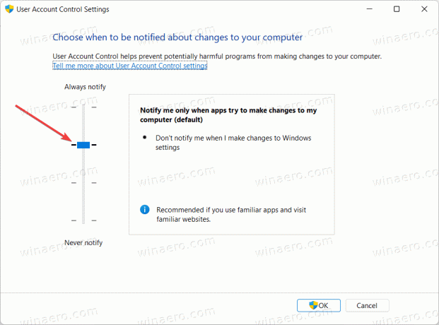 Windows 11 Keela kasutajakonto kontroll