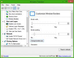 Winaero Tweaker wird auf Version 0.1.0.1 aktualisiert