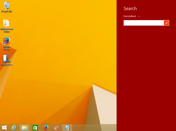 Aplicația de căutare Windows 8.1