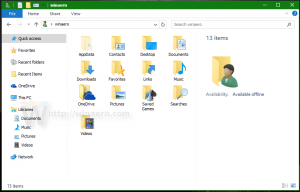 Como mover bibliotecas acima deste PC no Windows 10