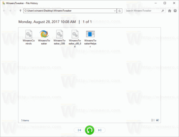 Windows 10 vēstures kontekstizvēlne darbībā 2