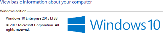 Windows 10 lsb