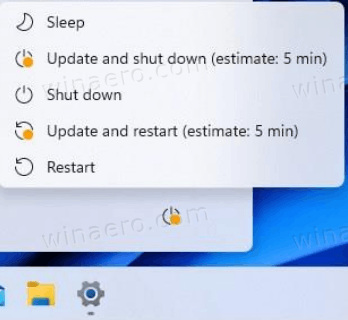 Tempo estimado de atualização do Windows 11