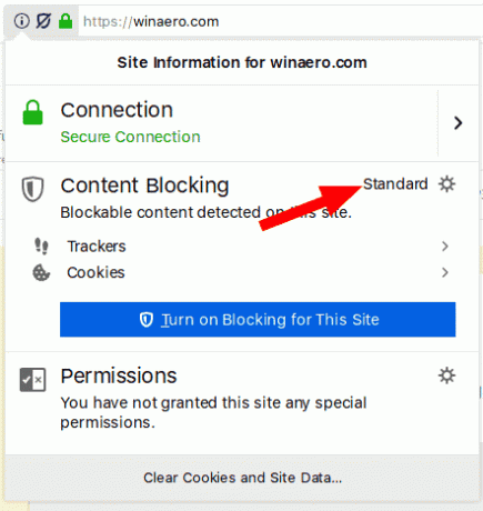 Firefox Einstellungen zum Blockieren von Inhalten öffnen 1