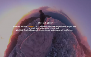 VLC tagad atbalsta 360° video atskaņošanu operētājsistēmās Windows un Mac