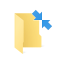 icona di sovrapposizione di file compressi