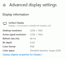 Gedetailleerde weergave-informatie bekijken in Windows 10