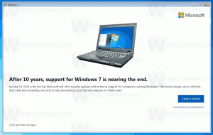 Keela tugiteenuste lõppemise teatised operatsioonisüsteemis Windows 7
