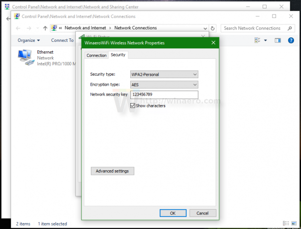 Windows 10 WIFI εμφάνιση κωδικού πρόσβασης