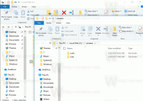 Avage iga kaust Windows 10 uues aknas