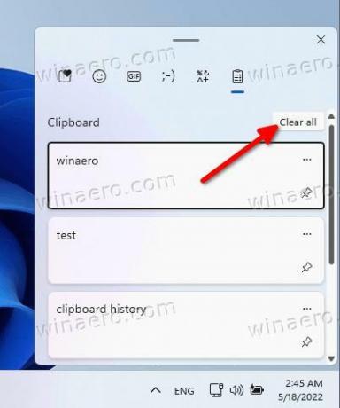 Windows 11 Verlauf der Zwischenablage löschen