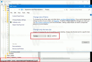 Az eszköztipp és az állapotsor szövegének módosítása a Windows 10 Creators Update szolgáltatásban