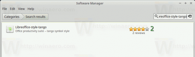 MintソフトウェアマネージャーLibreofficeスタイルタンゴ