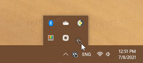 Ocultar o mostrar iconos en el desbordamiento de la esquina de la barra de tareas