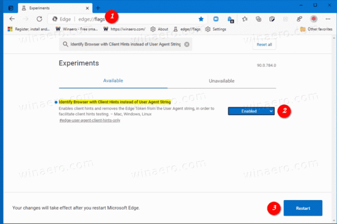 Activer les astuces client dans Microsoft Edge