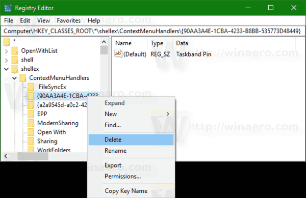 Windows 10 Hapus Pin To Taskbar