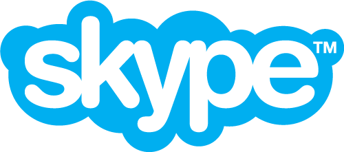 skype logotipo reklamjuostė