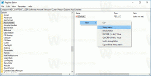 Активирайте автоматичното завършване във File Explorer в Windows 10