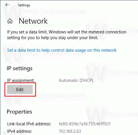 Windows10設定アプリ静的IP2