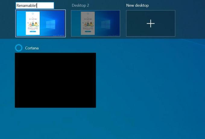 Windows 10 Nimeä virtuaalinen työpöytä uudelleen