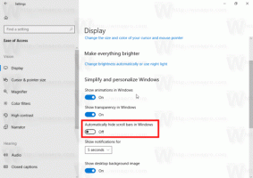 Windows 10 Mağaza Uygulamalarında Kaydırma Çubuklarını Her Zaman Görünür Yapın