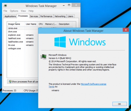 Windows10で実行されている古いタスクマネージャー