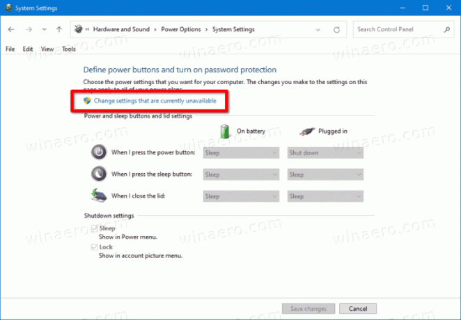 Windows 10 Modifier les paramètres actuellement indisponibles