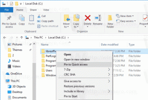 Как да премахнете ПИН в контекстното меню за бърз достъп в Windows 10