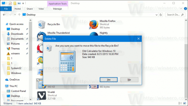 Windows 10:n poiston vahvistus