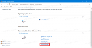 Zapnite nástroj BitLocker pre vymeniteľné dátové jednotky v systéme Windows 10