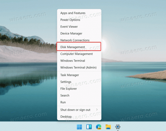 Åbn Diskhåndtering i Windows 11