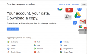 Googleアカウントに関連付けられているすべてのデータをダウンロードする方法