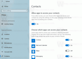 Keelake rakenduste juurdepääs kontaktidele Windows 10-s