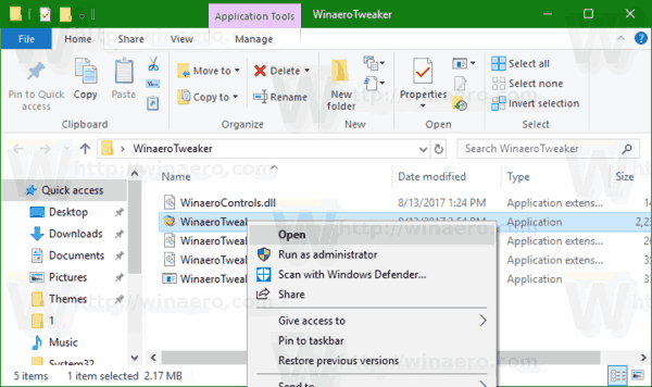 Windows 10 Usuń pinezkę, aby uruchomić menu kontekstowe