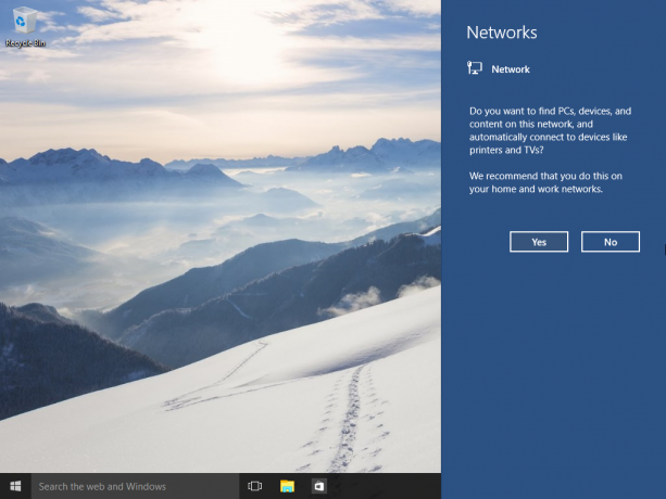 Windows 10 build 10074 hálózati típus