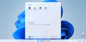 Eemaldage Windows 11 menüüst Start soovitatavad hiljutised failid