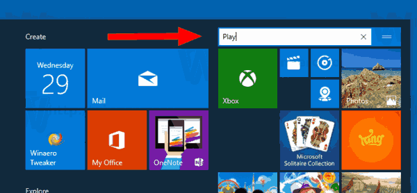Windows10のタイルグループの名前を変更