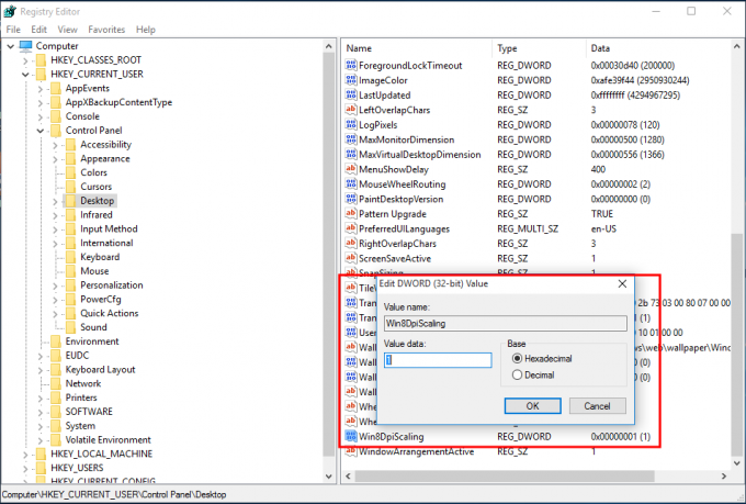 Windows 10 gammel DPI-skaleringsmetode - Win8DpiScaling