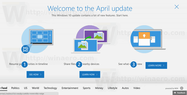 Windows 10 4월 업데이트