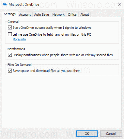 Включение файлов OneDrive по запросу 