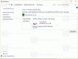 Módosítsa a meghajtót a Fájlelőzményekhez a Windows 10 rendszerben