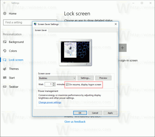 Windows 10 при возобновлении отображения экрана входа в систему