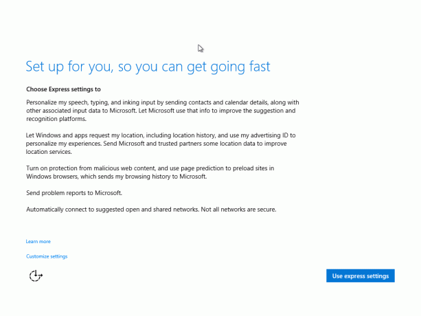 Windows 10 10074 pakeista sąrankos programa