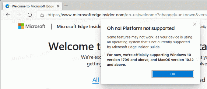 Edge Linux Žiadny účet Microsoft