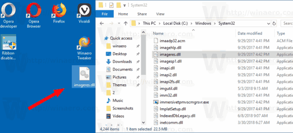 Windows10の画像をデスクトップにコピー