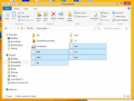 팁: Windows 8.1, Windows 8 및 Windows 7의 파일 탐색기에서 한 번에 여러 파일 이름 바꾸기